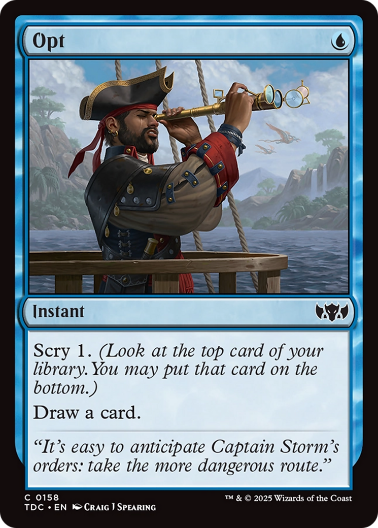 Opt [Tarkir: Dragonstorm Commander] | Rock City Comics
