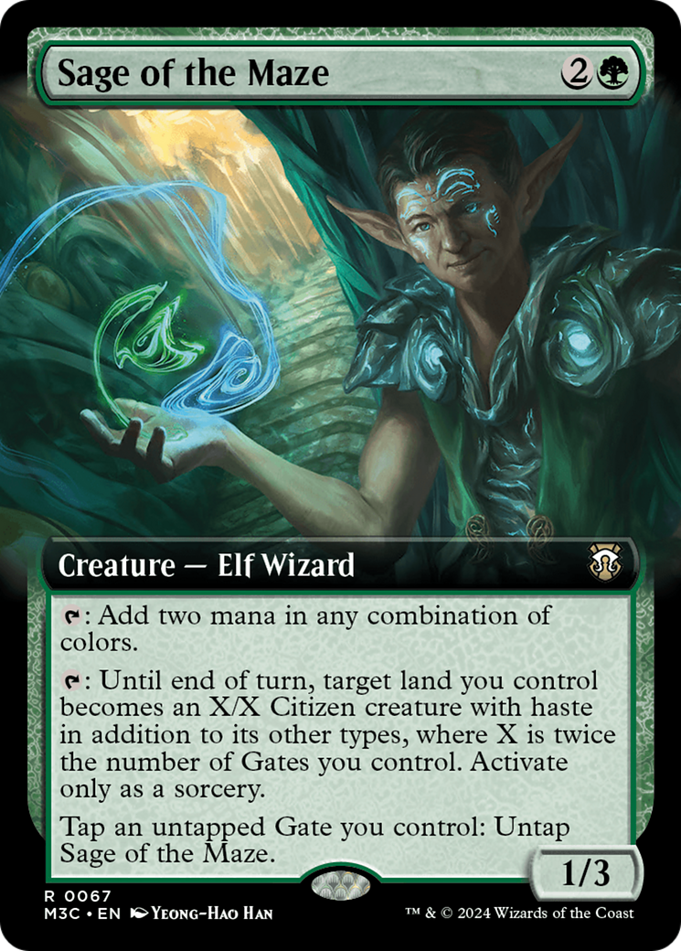 Sage of the Maze (Extended Art) [Modern Horizons 3 Commander] | Rock City Comics