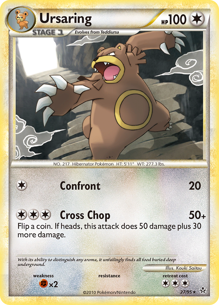 Ursaring (27/95) [HeartGold & SoulSilver: Unleashed] | Rock City Comics