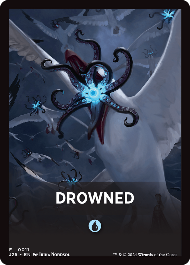 Drowned Theme Card [Foundations Jumpstart Front Cards] | Rock City Comics