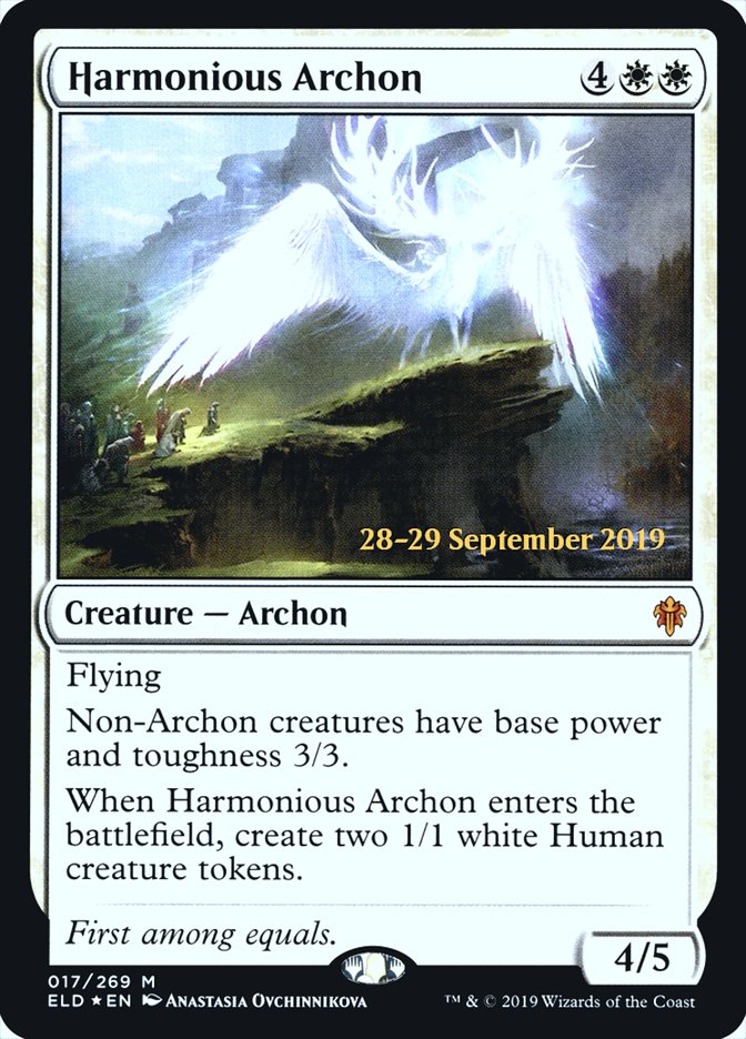 Harmonious Archon [Throne of Eldraine Prerelease Promos] | Rock City Comics