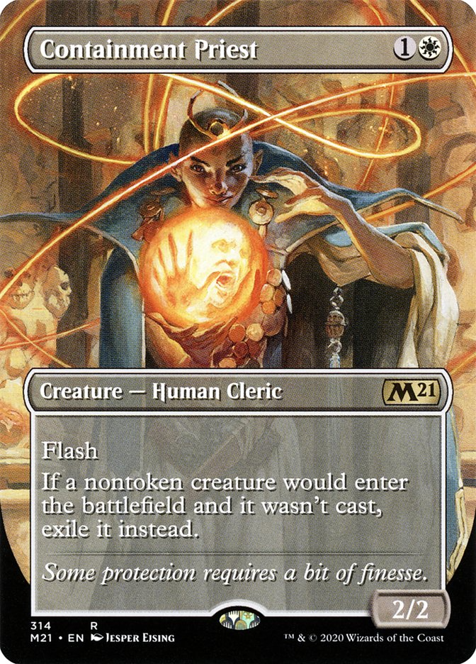 Containment Priest (Borderless Alternate Art) [Core Set 2021] | Rock City Comics