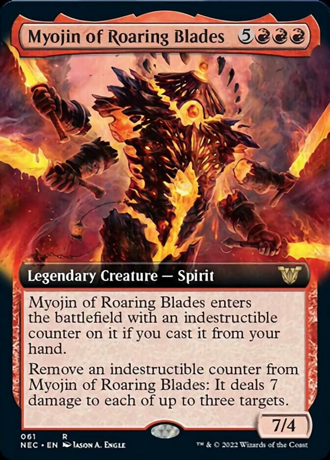 Myojin of Roaring Blades (Extended Art) [Kamigawa: Neon Dynasty Commander] | Rock City Comics