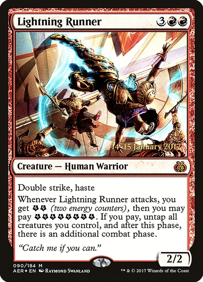 Lightning Runner [Aether Revolt Prerelease Promos] | Rock City Comics