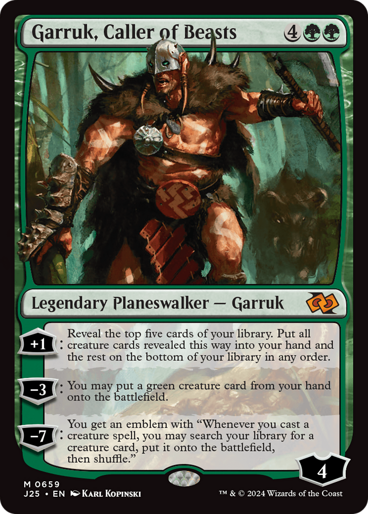 Garruk, Caller of Beasts [Foundations Jumpstart] | Rock City Comics