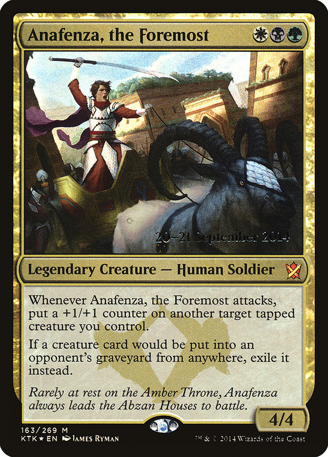Anafenza, the Foremost [Khans of Tarkir Prerelease Promos] | Rock City Comics