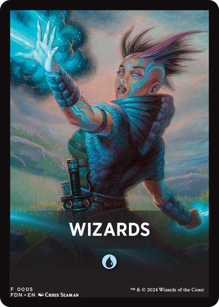 Wizards Theme Card [Foundations Tokens] | Rock City Comics