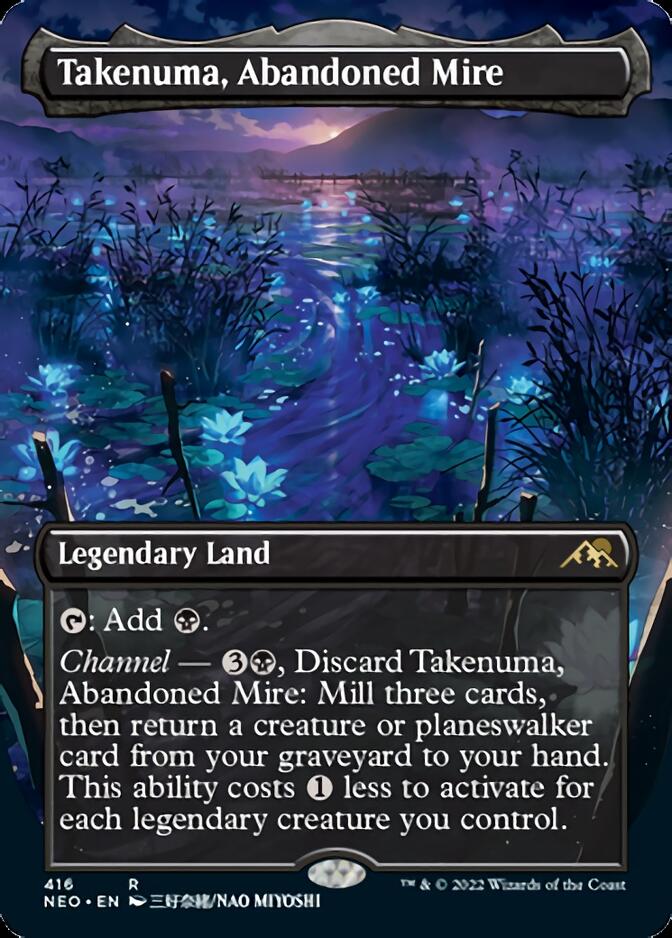 Takenuma, Abandoned Mire (Borderless Alternate Art) [Kamigawa: Neon Dynasty] | Rock City Comics