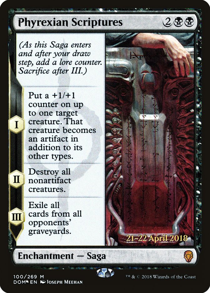 Phyrexian Scriptures [Dominaria Prerelease Promos] | Rock City Comics