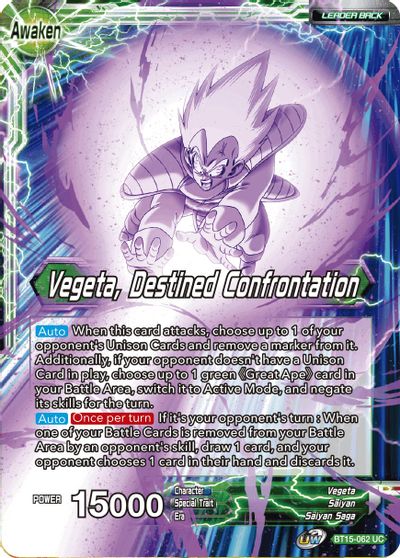 Vegeta // Vegeta, Destined Confrontation (BT15-062) [Saiyan Showdown] | Rock City Comics