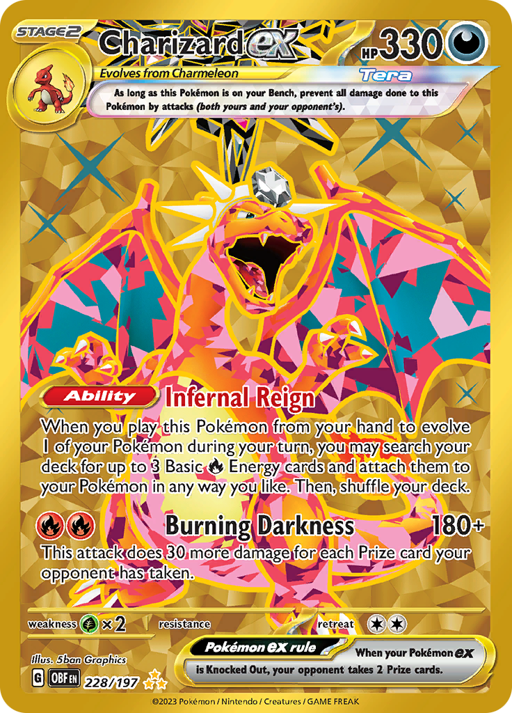 Charizard ex (228/197) [Scarlet & Violet: Obsidian Flames] | Rock City Comics