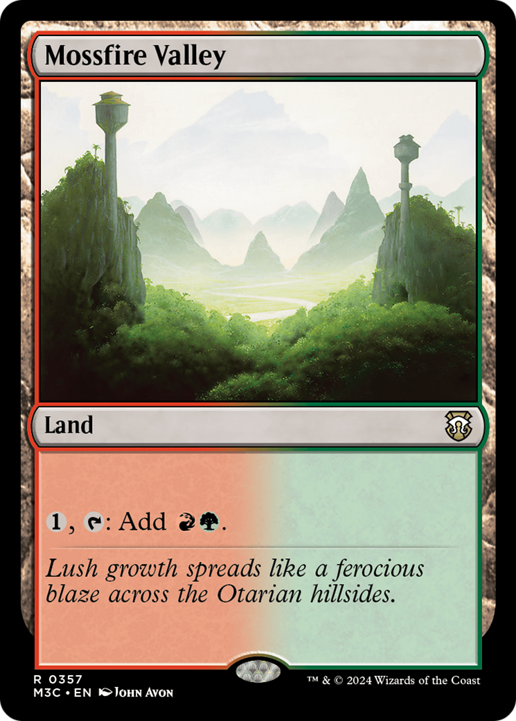 Mossfire Valley (Ripple Foil) [Modern Horizons 3 Commander] | Rock City Comics