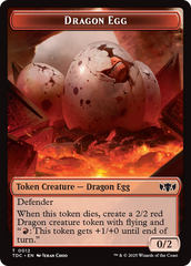 Dragon Egg // Dragon (0013) Double-Sided Token [Tarkir: Dragonstorm Commander Tokens] | Rock City Comics