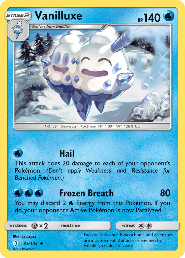 Vanilluxe (35/145) [Sun & Moon: Guardians Rising] | Rock City Comics