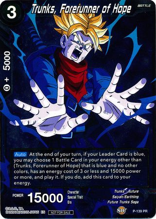Trunks, Forerunner of Hope (P-139) [Promotion Cards] | Rock City Comics