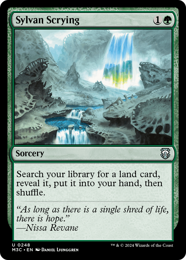 Sylvan Scrying (Ripple Foil) [Modern Horizons 3 Commander] | Rock City Comics