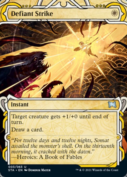 Defiant Strike (Foil Etched) [Strixhaven: Mystical Archive] | Rock City Comics
