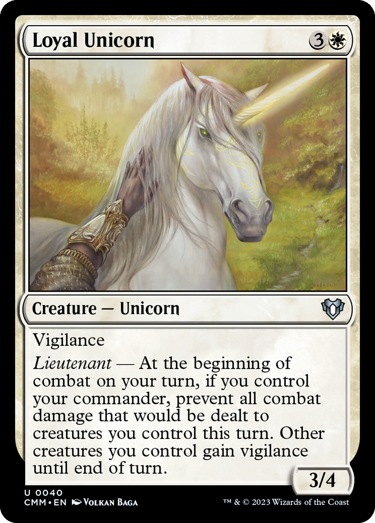 Loyal Unicorn [Commander Masters] | Rock City Comics