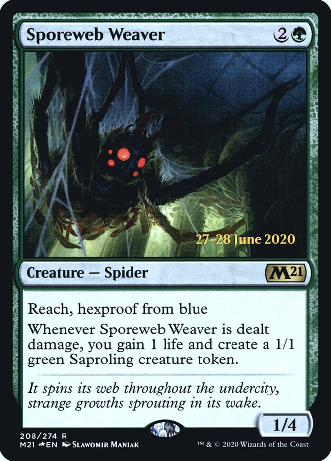 Sporeweb Weaver [Core Set 2021 Prerelease Promos] | Rock City Comics