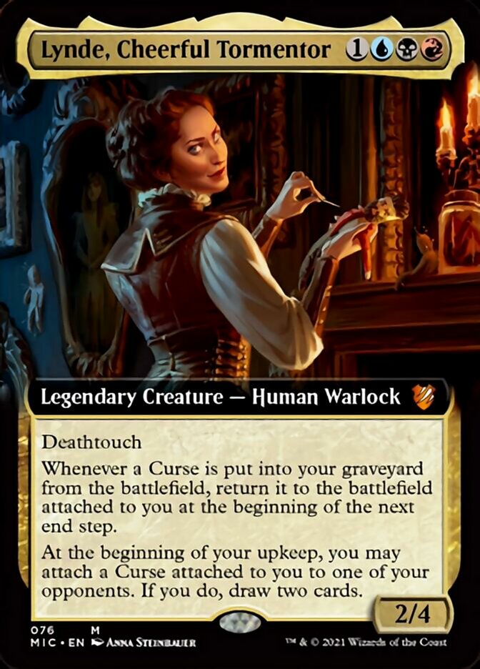 Lynde, Cheerful Tormentor (Extended Art) [Innistrad: Midnight Hunt Commander] | Rock City Comics