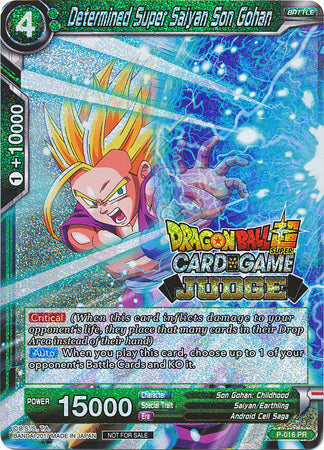 Determined Super Saiyan Son Gohan (P-016) [Judge Promotion Cards] | Rock City Comics