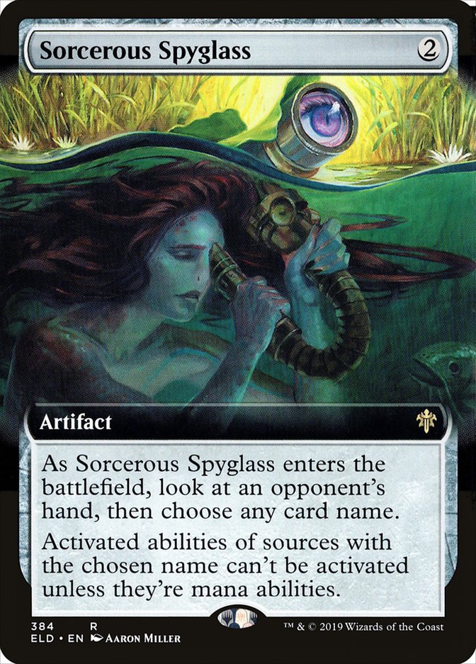 Sorcerous Spyglass (Extended Art) [Throne of Eldraine] | Rock City Comics