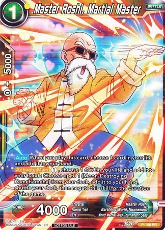 Master Roshi, Martial Master (Power Booster: World Martial Arts Tournament) (P-158) [Promotion Cards] | Rock City Comics