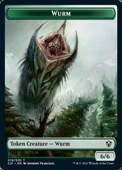 Wurm // Kraken Double-Sided Token [Commander 2021 Tokens] | Rock City Comics
