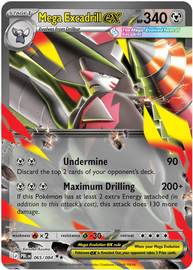 Mega Excadrill ex (065/084) [Mega Evolution: Pitch Black] | Rock City Comics