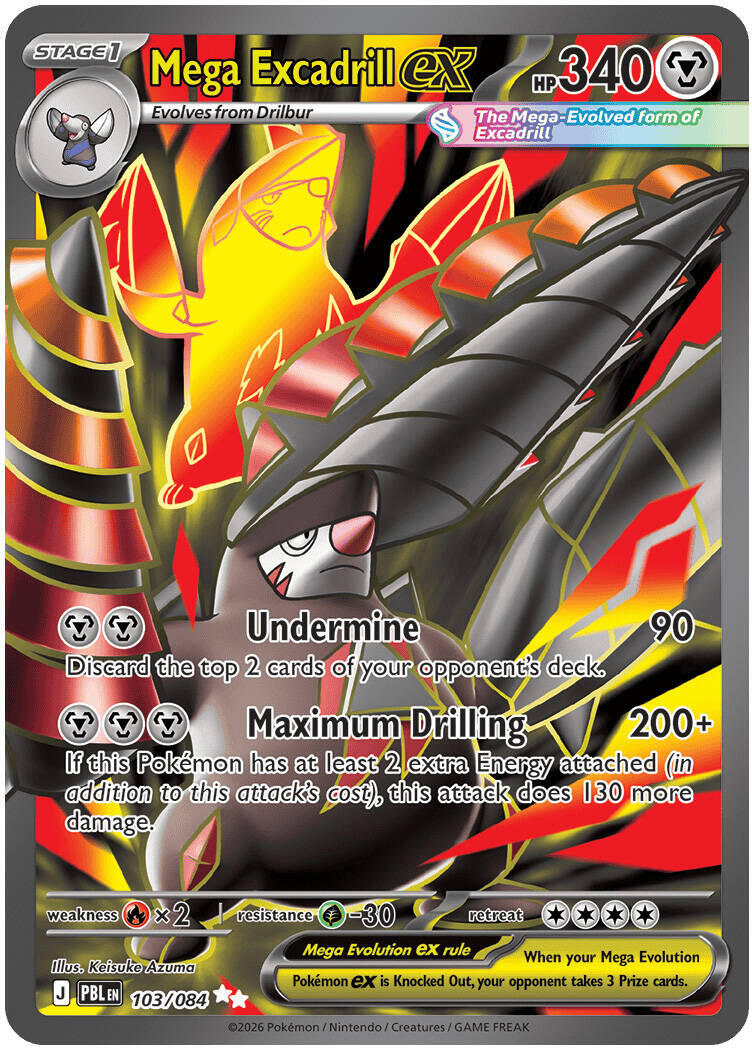 Mega Excadrill ex (103/084) [Mega Evolution: Pitch Black] | Rock City Comics
