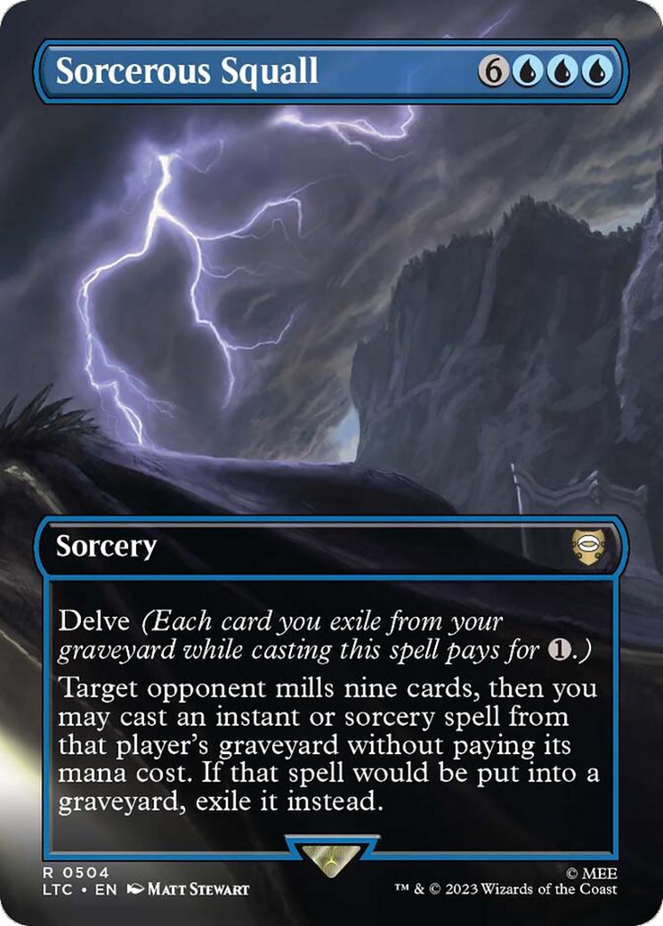 Sorcerous Squall (Borderless) [The Lord of the Rings: Tales of Middle-Earth Commander] | Rock City Comics