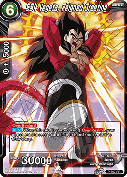 SS4 Vegeta, Feigned Greeting (P-307) [Tournament Promotion Cards] | Rock City Comics