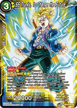 SS Trunks, to Change the Future (Uncommon) (BT13-102) [Supreme Rivalry] | Rock City Comics