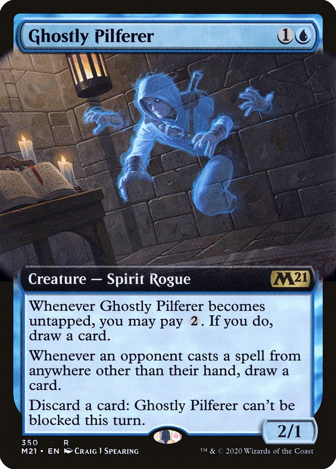 Ghostly Pilferer (Extended Art) [Core Set 2021] | Rock City Comics