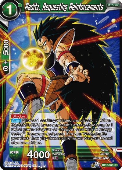 Raditz, Requesting Reinforcements (BT15-065) [Saiyan Showdown] | Rock City Comics