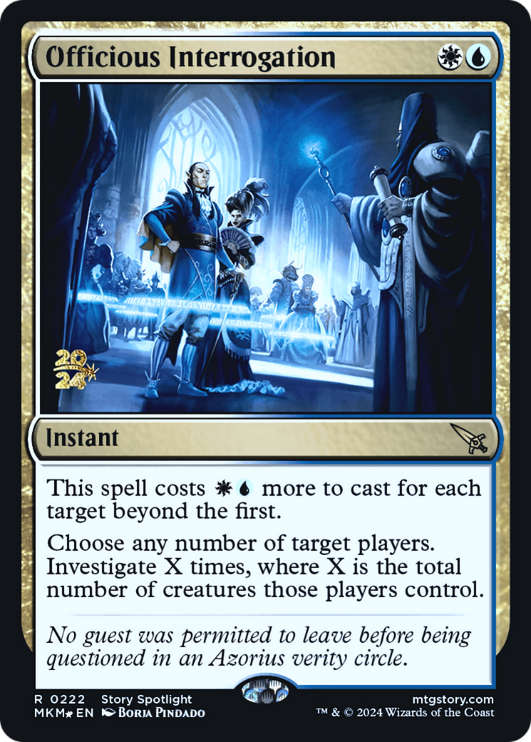 Officious Interrogation [Murders at Karlov Manor Prerelease Promos] | Rock City Comics