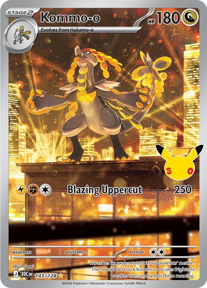 Kommo-o (143/128) [Mega Evolution: 30th Celebration] | Rock City Comics