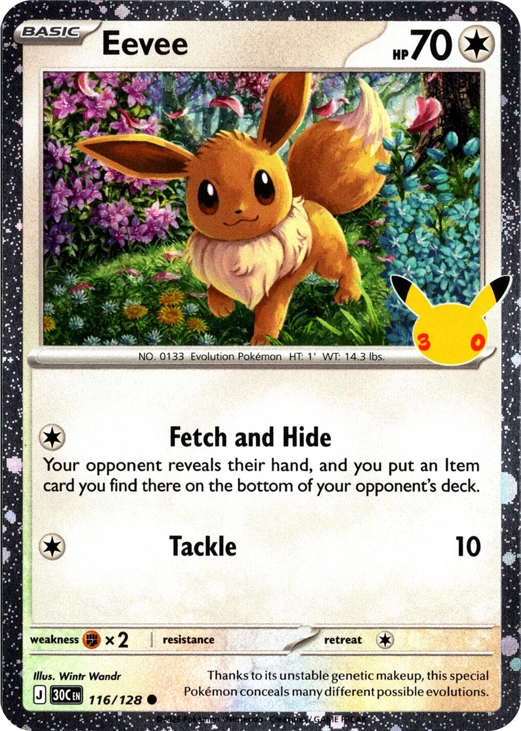 Eevee (116/128) (30th Celebration) [Mega Evolution: 30th Celebration] | Rock City Comics