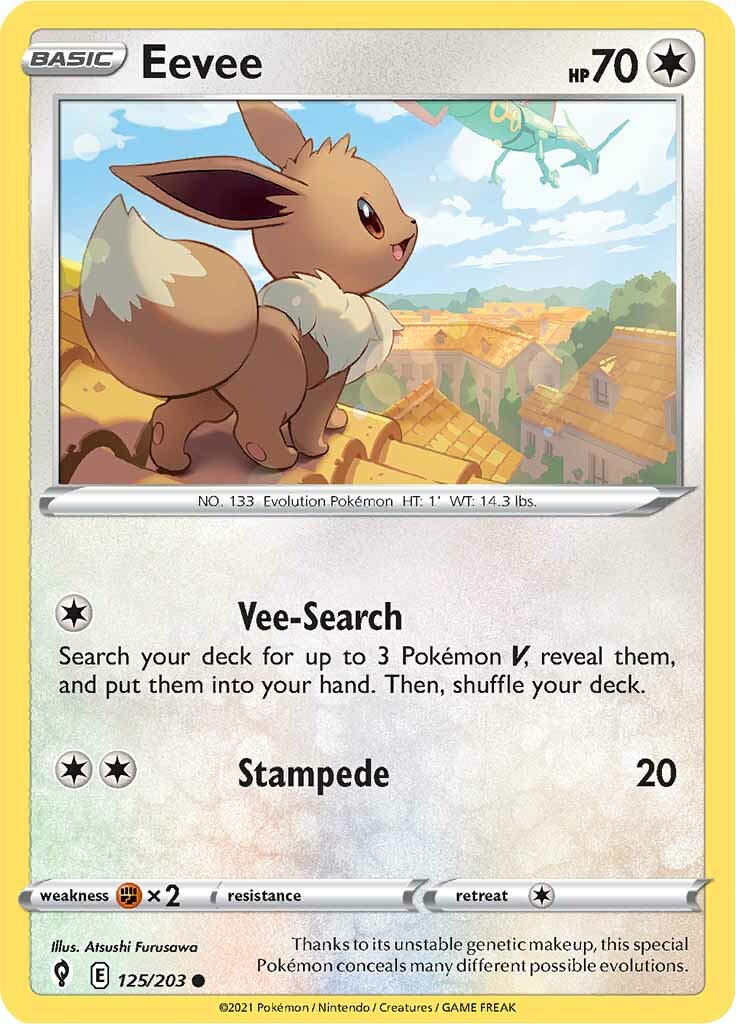 Eevee (125/203) [Sword & Shield: Evolving Skies] | Rock City Comics