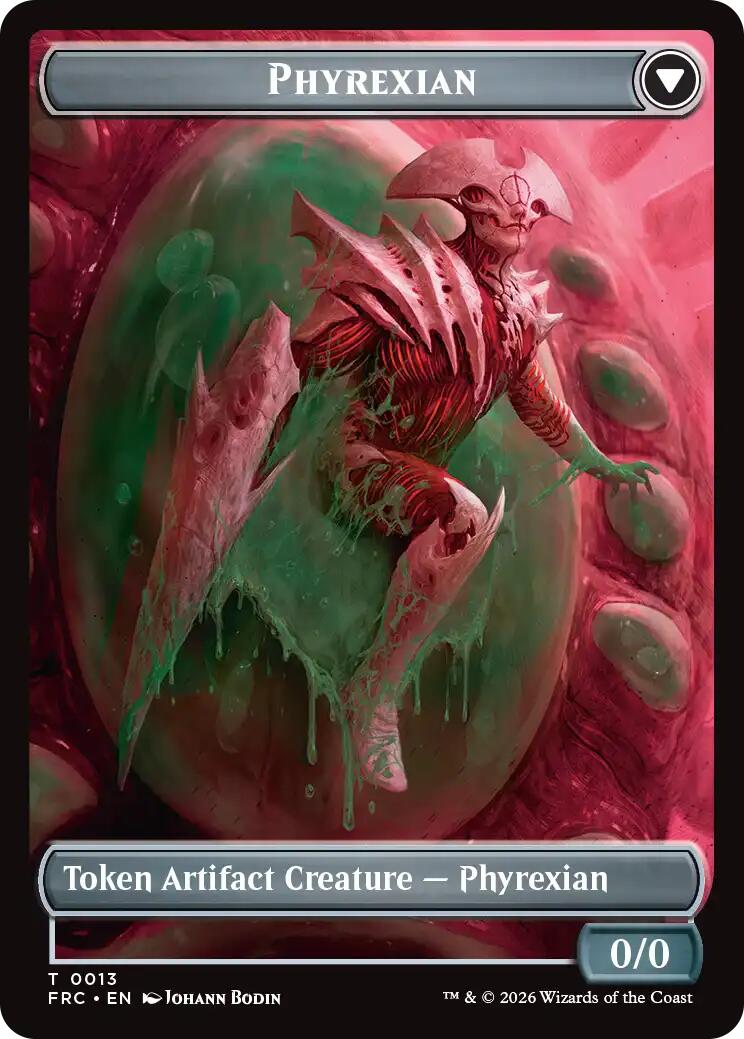 Phyrexian // Incubator Double-Sided Token [Reality Fracture Commander Tokens] | Rock City Comics