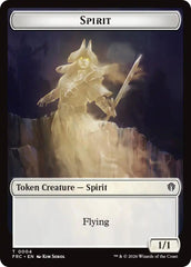 Spirit // Jace Double-Sided Token [Reality Fracture Commander Tokens] | Rock City Comics