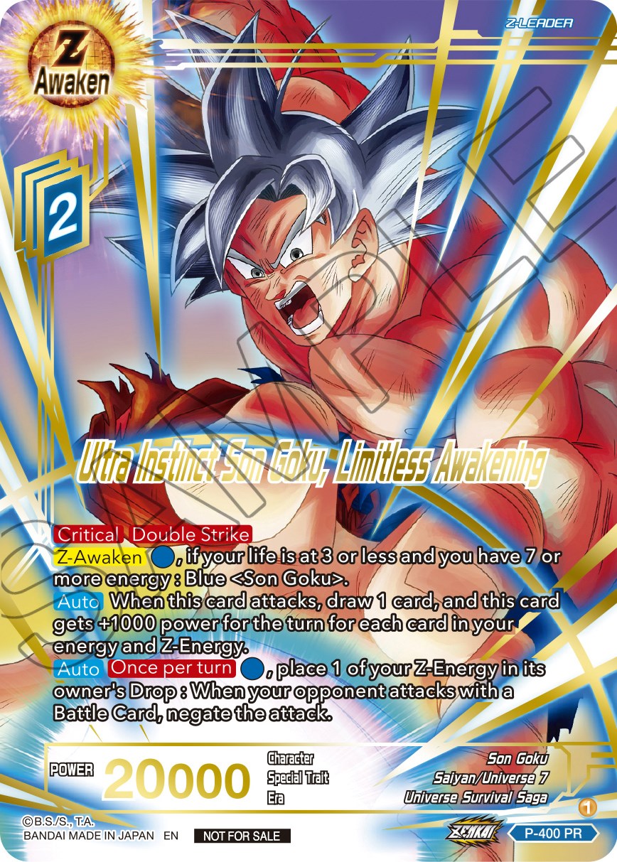 Ultra Instinct Son Goku, Limitless Awakening (Gold-Stamped) (P-400) [Promotion Cards] | Rock City Comics