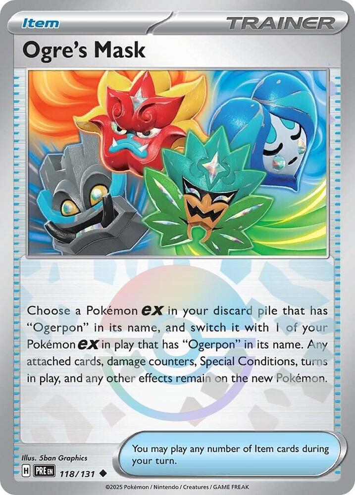 Ogre's Mask (118/131) (Poke Ball Pattern) [Scarlet & Violet: Prismatic Evolutions] | Rock City Comics