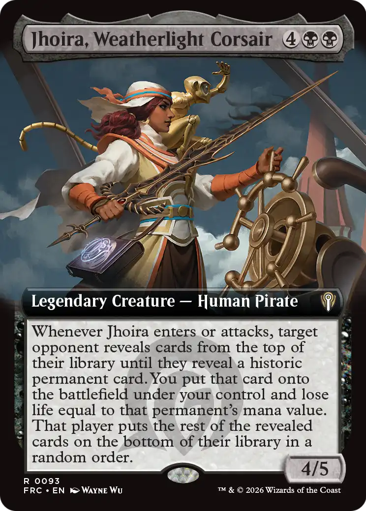Jhoira, Weatherlight Corsair (Extended Art) [Reality Fracture Commander] | Rock City Comics