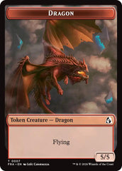 Dragon // Treasure Double-Sided Token [Reality Fracture Tokens] | Rock City Comics