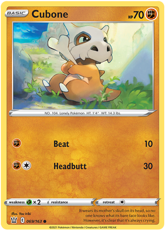 Cubone (069/163) [Sword & Shield: Battle Styles] | Rock City Comics