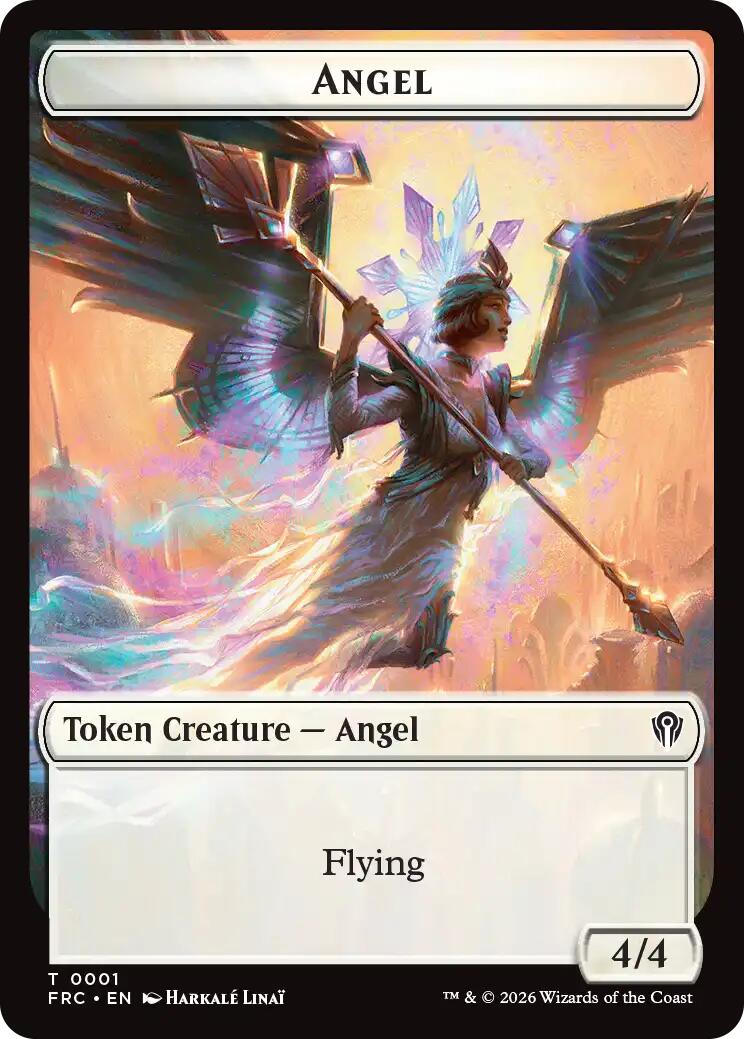 Angel // Myr Double-Sided Token [Reality Fracture Commander Tokens] | Rock City Comics