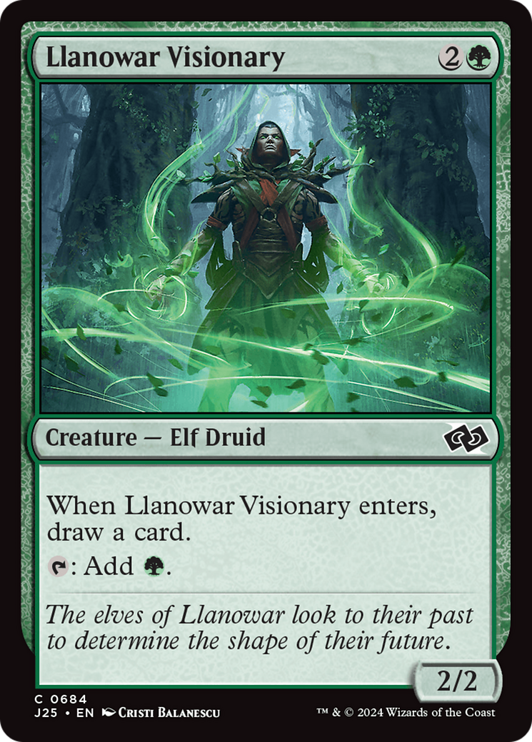Llanowar Visionary [Foundations Jumpstart] | Rock City Comics