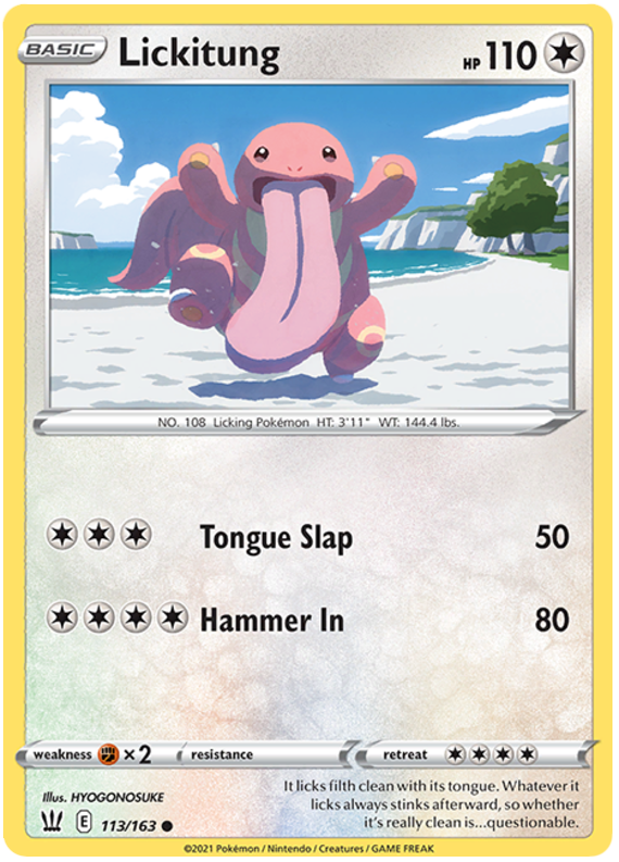 Lickitung (113/163) [Sword & Shield: Battle Styles] | Rock City Comics