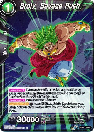 Broly, Savage Rush (BT11-147) [Vermilion Bloodline 2nd Edition] | Rock City Comics